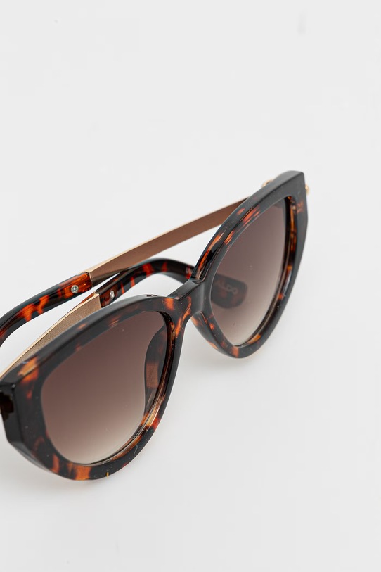 Akcesoria Aldo okulary przeciwsłoneczne kocie oczy damskie GAYA GAYA.240 brązowy