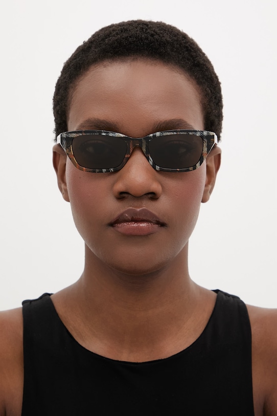 Burberry okulary przeciwsłoneczne damskie 0BE4488 czarny SS26