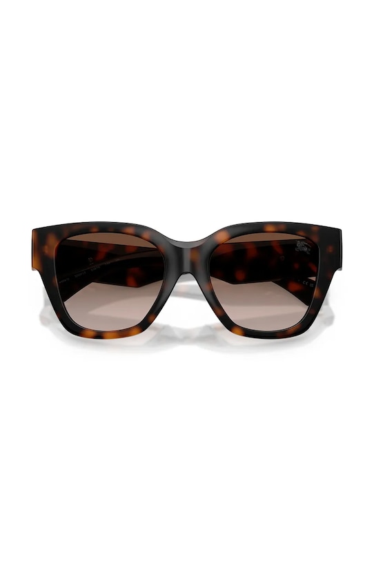 Burberry okulary przeciwsłoneczne kocie oczy damskie 0BE4489U brązowy