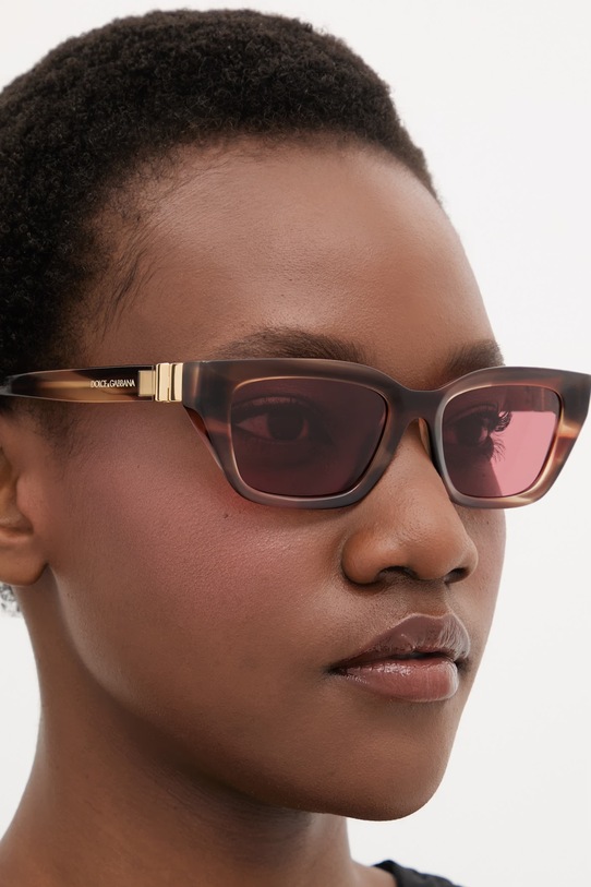 Akcesoria Dolce & Gabbana okulary przeciwsłoneczne damskie 0DG4532 brązowy