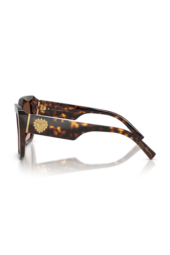 Akcesoria Dolce & Gabbana okulary przeciwsłoneczne kwadratowe damskie 0DG4538 brązowy