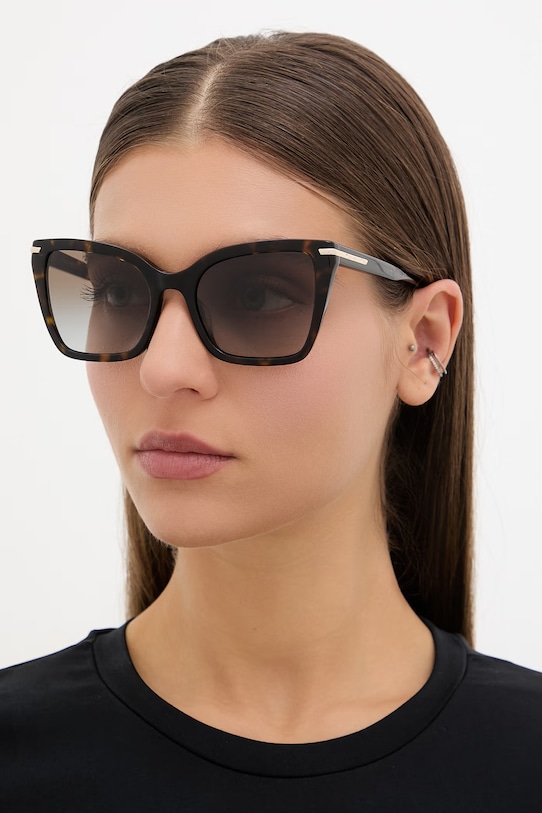 Emporio Armani slnečné okuliare dámske hnedá 0EA4273BU