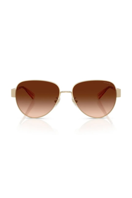 Coach okulary przeciwsłoneczne damskie 0HC7186 złoty SS26