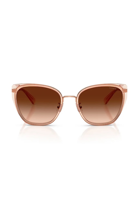 Coach okulary przeciwsłoneczne kocie oczy damskie 0HC7187 pomarańczowy SS26