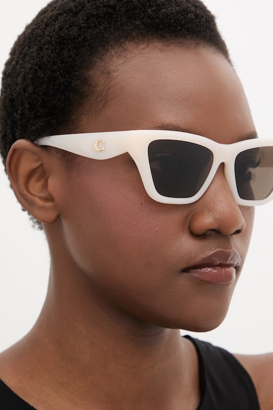 Akcesoria Coach okulary przeciwsłoneczne damskie 0HC8449U beżowy