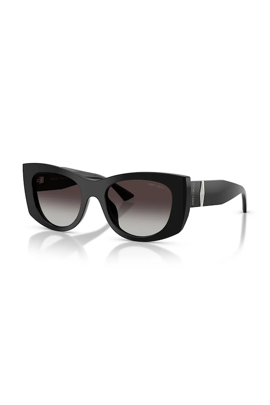 Jimmy Choo okulary przeciwsłoneczne kocie oczy damskie czarny 0JC5066U
