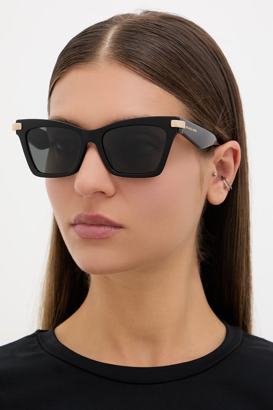 Michael Kors sončna očala Cat Eye ženska črna 0MK2276U