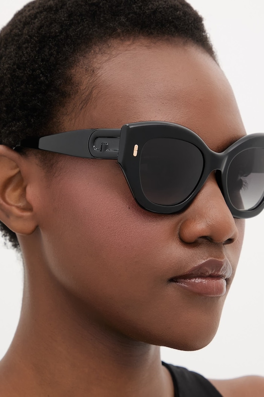 Doplnky Furla slnečné okuliare typ mačacieho oka dámske WD00181.A.0116.O6000 čierna