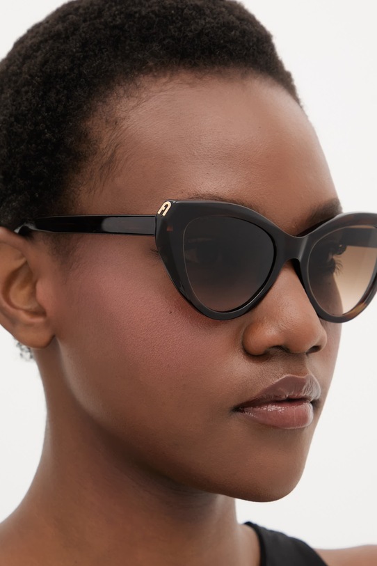 Akcesoria Furla okulary przeciwsłoneczne kocie oczy damskie WD00175.A.0116.AN000 brązowy