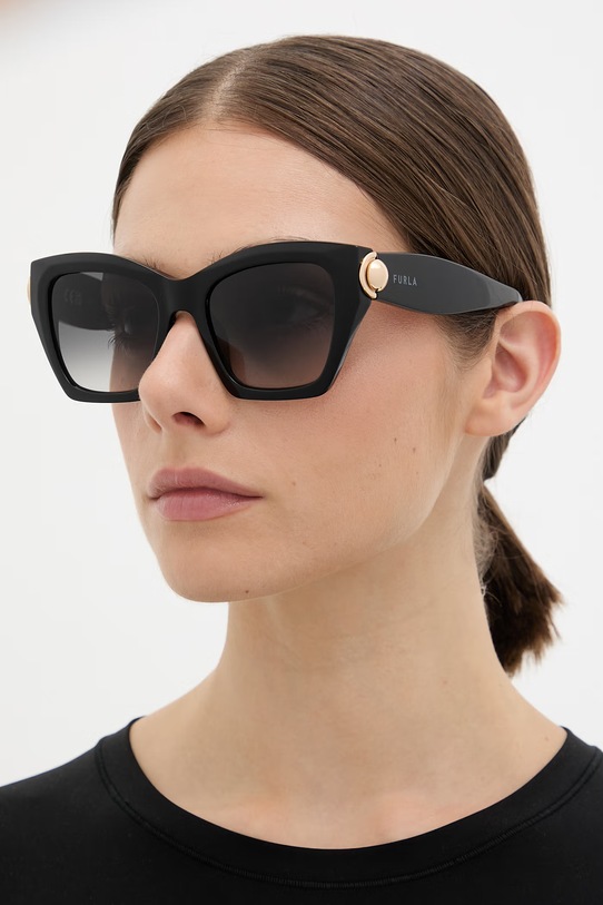 Furla сонцезахисні окуляри "cat eyes" жіночі чорний WD00177.A.0116.OGO00