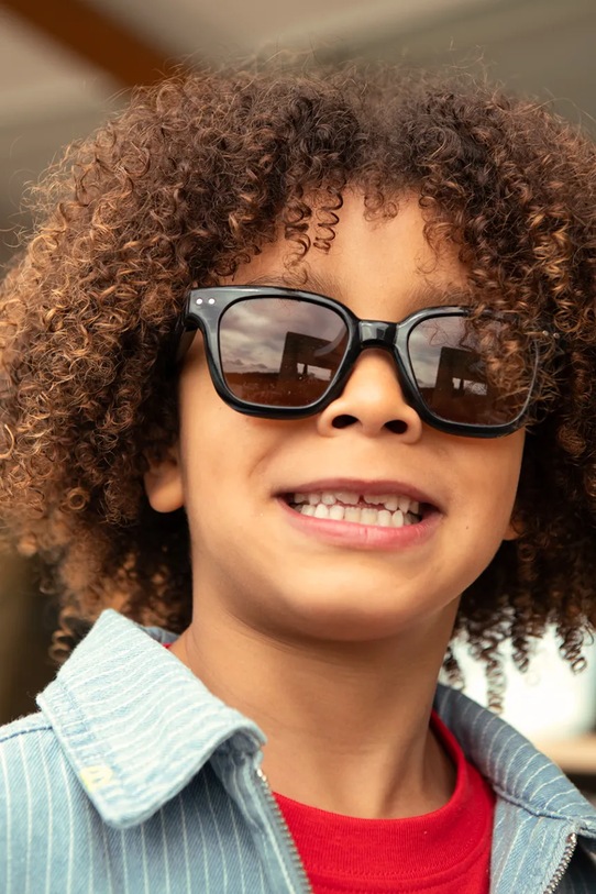 IZIPIZI okulary przeciwsłoneczne dziecięce JUNIOR #road czarny JUN2628001X00