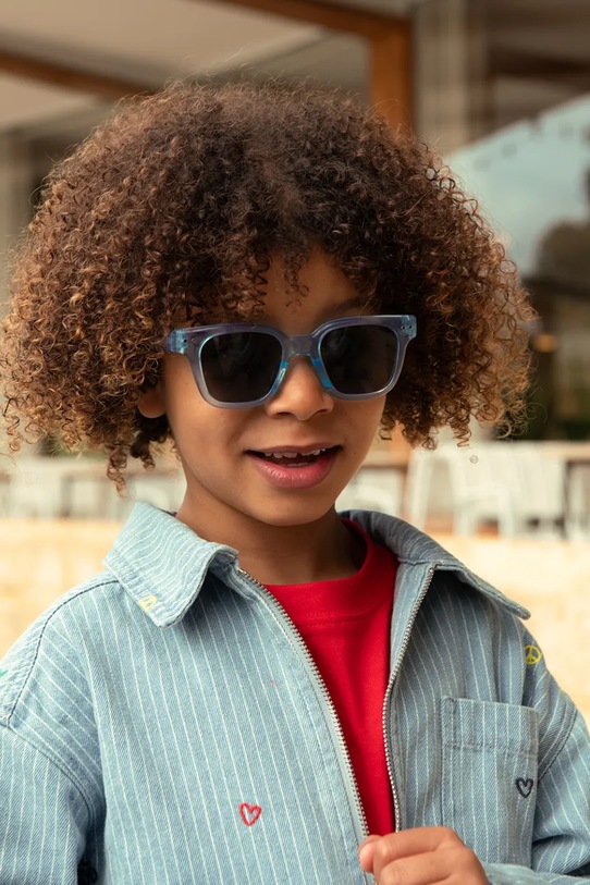 IZIPIZI okulary przeciwsłoneczne dziecięce JUNIOR #road niebieski JUN2628201X00