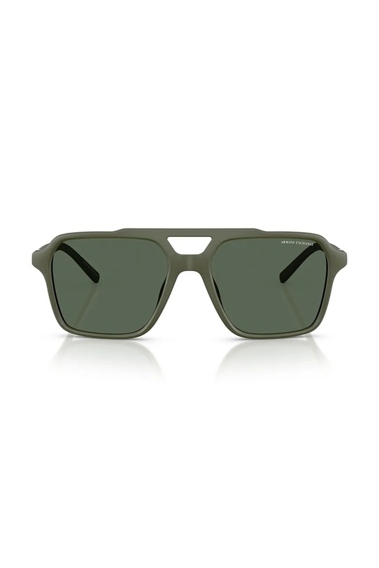 Armani Exchange okulary przeciwsłoneczne pilotki męskie 0AX4166SU zielony SS26