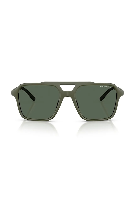 Armani Exchange okulary przeciwsłoneczne pilotki męskie 0AX4166SU zielony SS26
