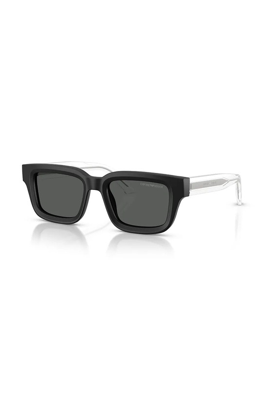 Emporio Armani okulary przeciwsłoneczne kwadratowe męskie czarny 0EA4270