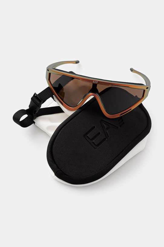 Akcesoria EA7 Emporio Armani okulary przeciwsłoneczne męskie 0Q74001.629073 pomarańczowy