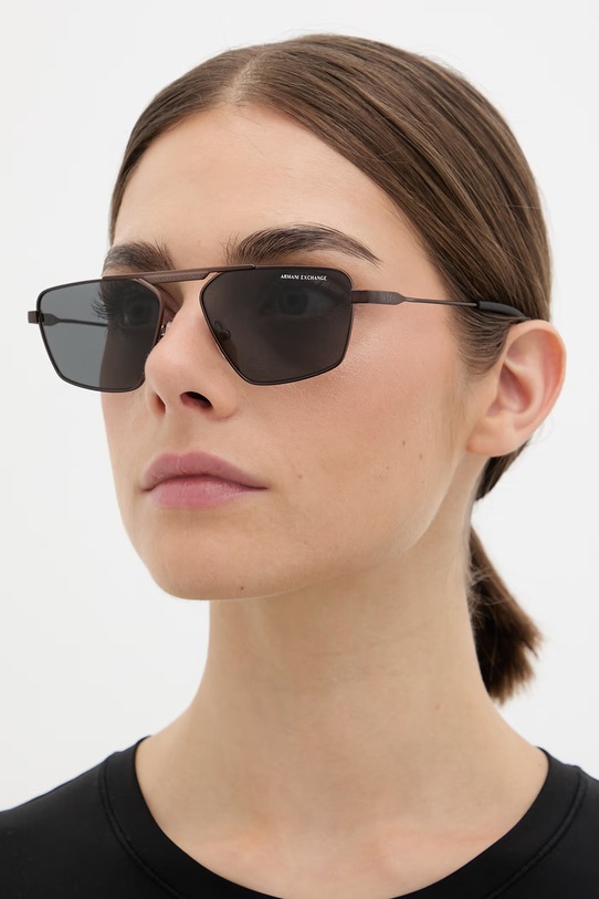 Armani Exchange okulary przeciwsłoneczne 0AX2059S brązowy SS26