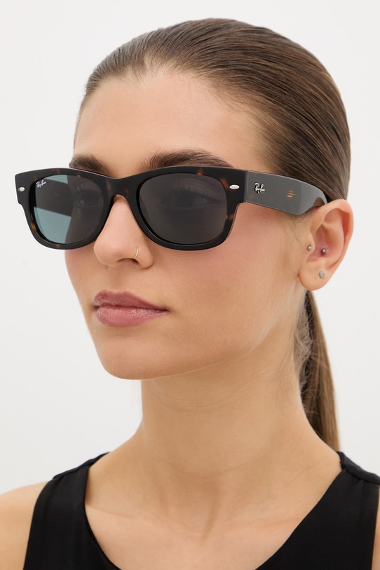 Ray-Ban okulary przeciwsłoneczne jednolita brązowy 0RB0832S