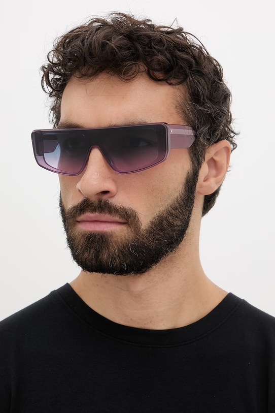 Rick Owens DRKSHDW okulary przeciwsłoneczne Performa RG0000003.GTSVLT fioletowy SS26