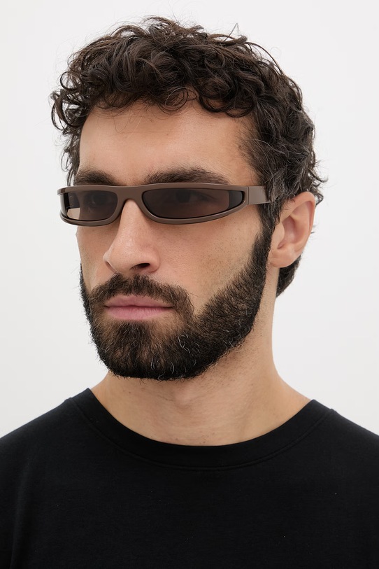 Rick Owens DRKSHDW okulary przeciwsłoneczne Fog RG0000009.GBROWN brązowy SS26