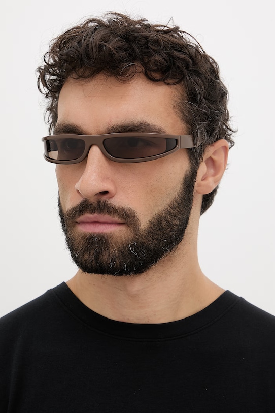 Rick Owens DRKSHDW okulary przeciwsłoneczne Fog RG0000009.GBROWN brązowy SS26