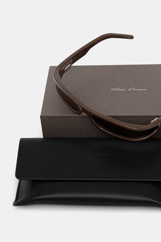 Rick Owens DRKSHDW okulary przeciwsłoneczne Fog brązowy RG0000009.GBROWN