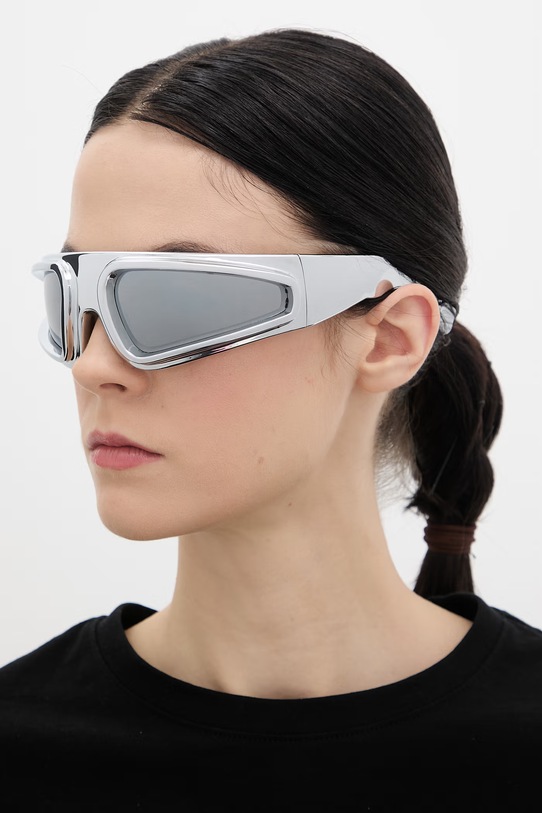 Rick Owens DRKSHDW sunglasses Ryder RG0000012.GSLVCS silver SS26