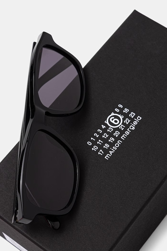 Akcesoria MM6 Maison Margiela LUNETTES 8 NOIR okulary przeciwsłoneczne ID6M czarny