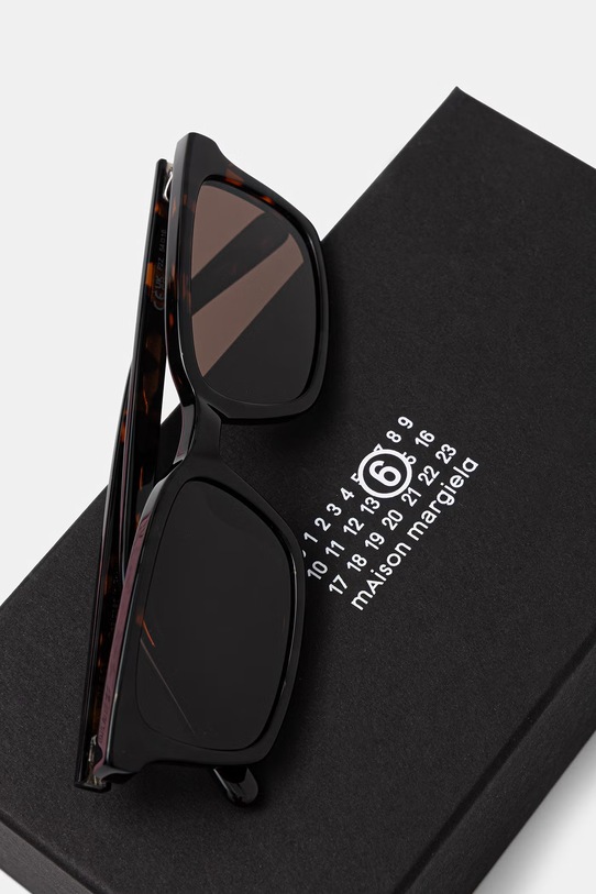 Akcesoria MM6 Maison Margiela LUNETTES 5 HAVANA okulary przeciwsłoneczne IH7B brązowy