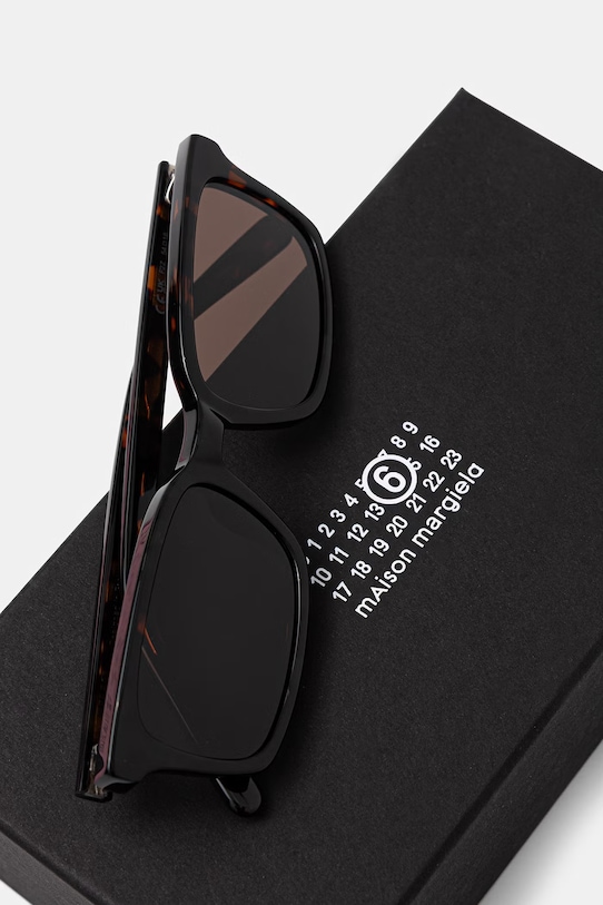 Akcesoria MM6 Maison Margiela LUNETTES 5 HAVANA okulary przeciwsłoneczne IH7B brązowy