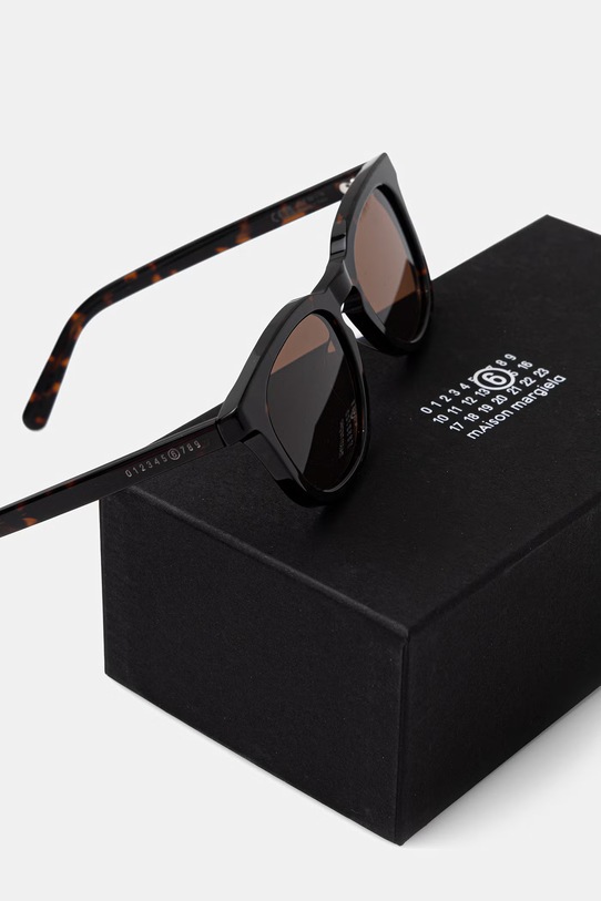 Akcesoria MM6 Maison Margiela LUNETTES 3 HAVANA okulary przeciwsłoneczne I62V brązowy