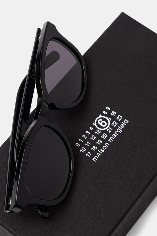 Akcesoria MM6 Maison Margiela LUNETTES 3 NOIR okulary przeciwsłoneczne IHZB czarny
