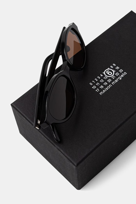 Akcesoria MM6 Maison Margiela LUNETTES 2 REFINED okulary przeciwsłoneczne I9BO czarny