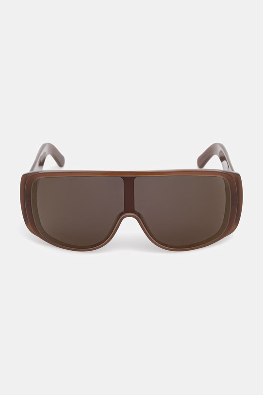 MM6 Maison Margiela okulary przeciwsłoneczne MARGIELA MASK BROWN IPFD brązowy SS26