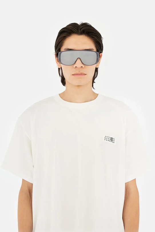 MM6 Maison Margiela okulary przeciwsłoneczne MARGIELA MM6 MASK GREY I4H1
