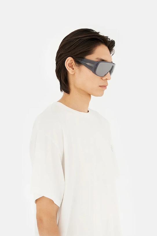 Akcesoria MM6 Maison Margiela okulary przeciwsłoneczne MARGIELA MM6 MASK GREY I4H1 czarny