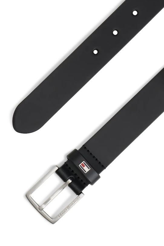 Chłopiec Tommy Hilfiger pasek skórzany dziecięcy KA0KA00002.PPY2 czarny