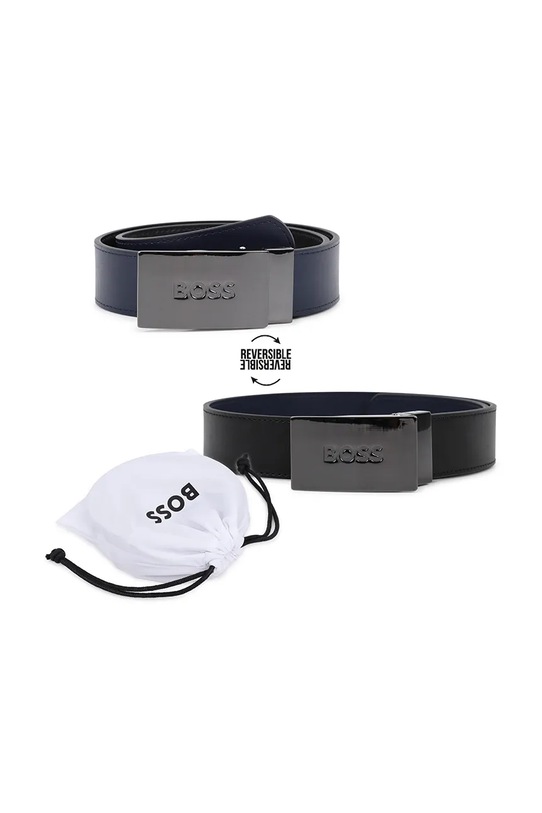 Dječji kožni remen BOSS crna J53151.60.75