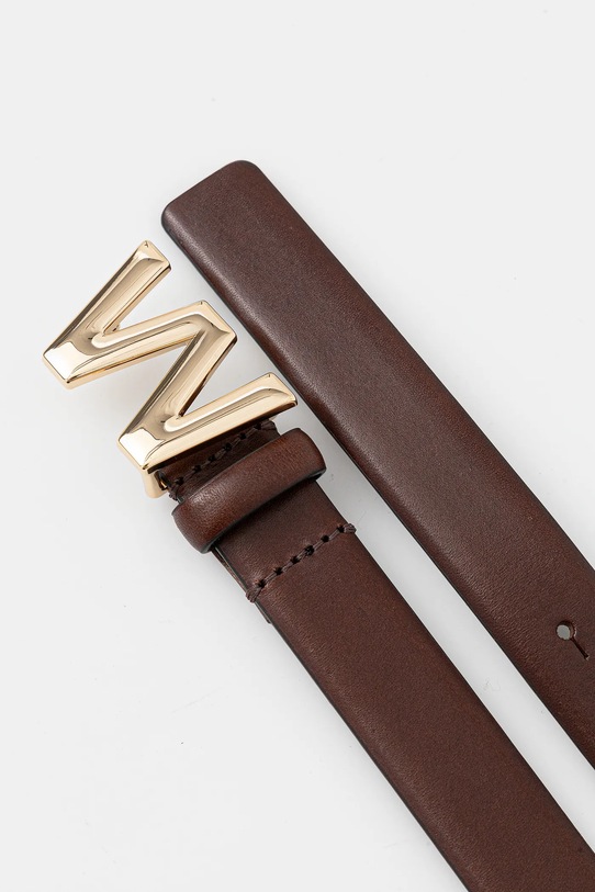 Weekend Max Mara pasek skórzany AWEST 2615501034600 brązowy SS26