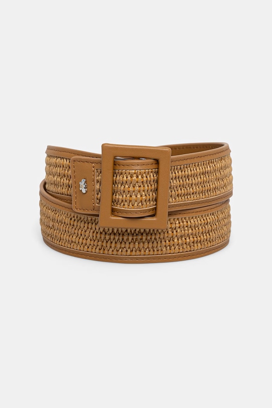 Weekend Max Mara pasek damski z imitacji skóry ABOCCA brązowy 2615501015600