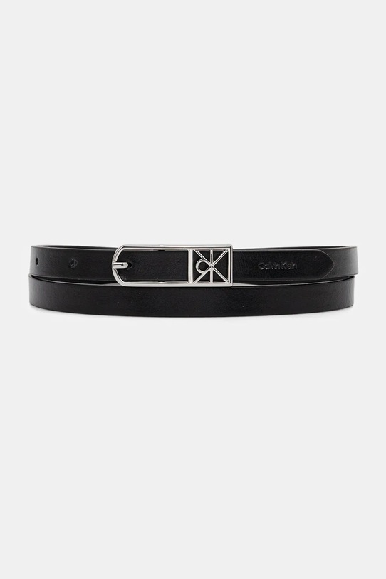 Calvin Klein pasek imitacja skóry licowej czarny LV04F7057G