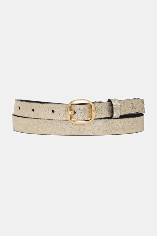 Calvin Klein pasek skórzany złoty LV04F7058G