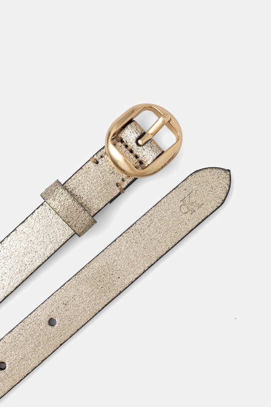 Calvin Klein pasek skórzany LV04F7058G złoty SS26