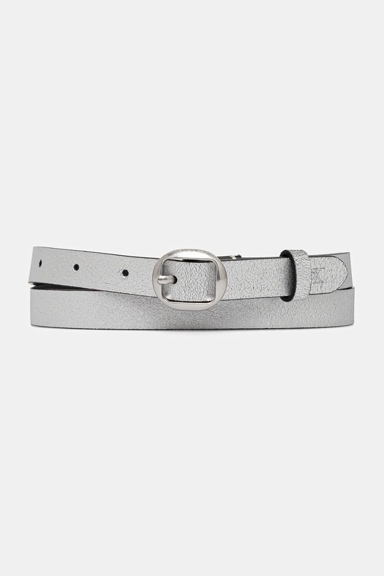 Calvin Klein pasek skórzany srebrny LV04F7058G