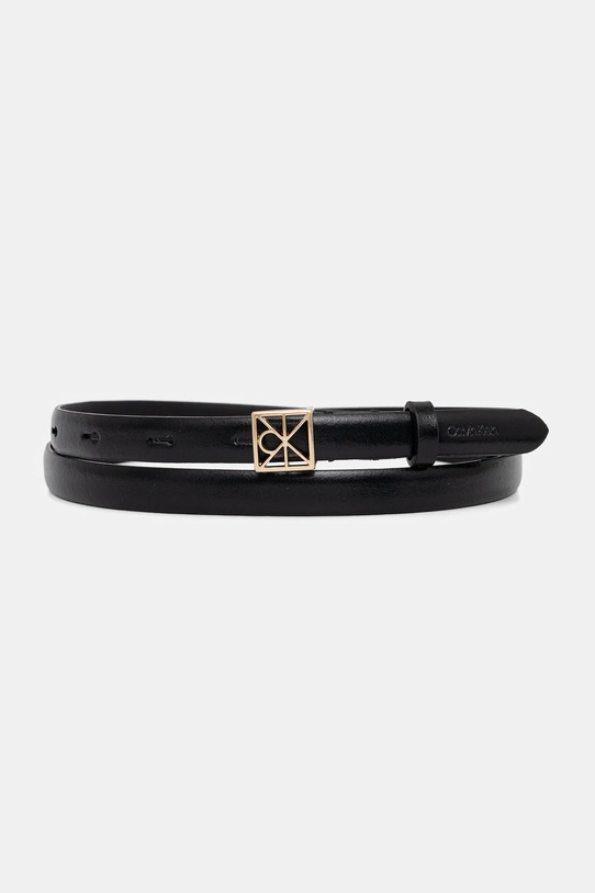 Calvin Klein pasek imitacja skóry licowej czarny LV04F7061G