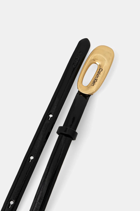 Δερμάτινη ζώνη Calvin Klein LV04F7064G μαύρο SS26