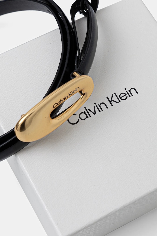 Αξεσουάρ Δερμάτινη ζώνη Calvin Klein LV04F7064G μαύρο
