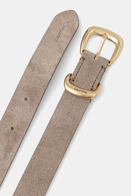 Calvin Klein pasek zamszowy LV04F7065G beżowy SS26