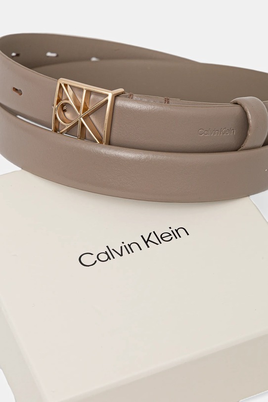 Akcesoria Calvin Klein pasek LV04F7072G beżowy