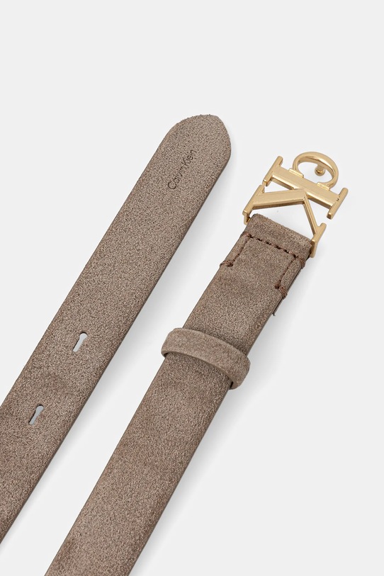 Замшевий ремінь Calvin Klein LV04F7079G бежевий SS26